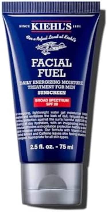 كريم كيلز للوجه فيشال فيول بعامل حماية من الشمس SPF 20، مرطب يومي منشط للرجال، واقي من الشمس، 2.5 أونصة