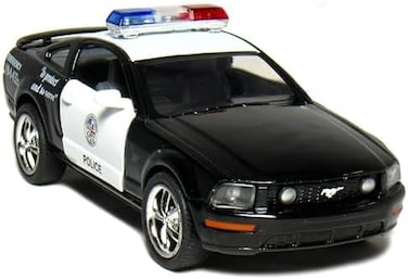 Kinsmart Ford Mustang Gt Police 2006 Black &amp; White 1-38 Toywonder, Multicolor