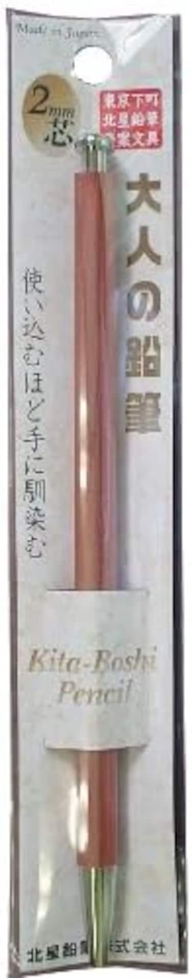 2mm Mechanical Pencil, Wooden Barrel, #1 B, Black Lead, 1Ea (Otp-580N), Natural Wood Color