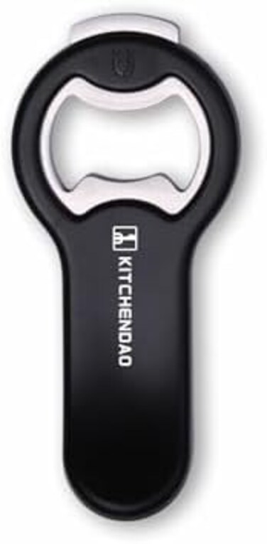 فتاحة زجاجات مغناطيسية 2 في 1 من كيتشنداو للثلاجة والمركبات الترفيهية مع حافظة كبسولات - فتاحة علب الصودا، تلتصق بالثلاجة لسهولة التخزين باستخدام المغناطيس،