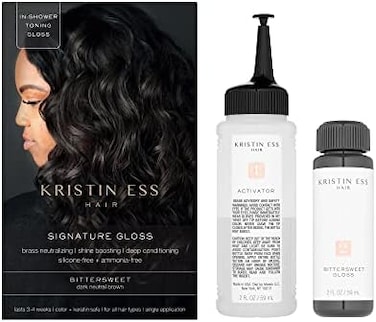 Kristin Ess The One Signature Hair Gloss - Bittersweet: Dark Neutral Brown