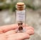 Kseniya Revta Romantic Decorative Gift - Tiny Kawaii Bear Figurine And Love Message In A Bottle - Anniversary Present For Him And Her (Bottle With Bear Figurine And Card, I Love You Beary Much)