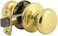 Kwikset 97200-787 Juno Passage Knob, Polished Brass