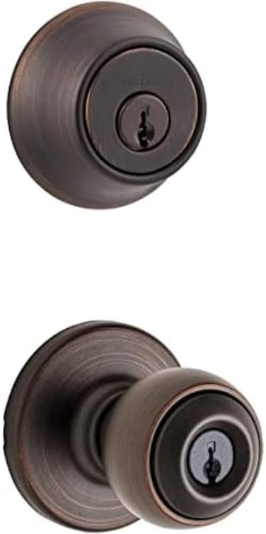 Kwikset 690P 11P Cp K6 Venetian Bronze Polo Combo Pack Lockset, Model: 96900-333