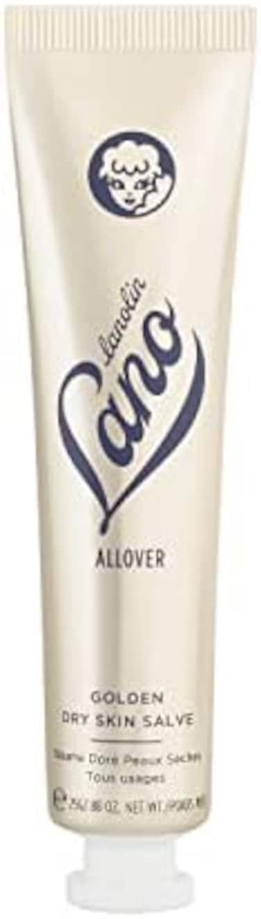 Lanolips Golden Dry Skin Salve - Lanolin Ointment With Vitamin E &amp; Manuka Honey - Relief For Extremely Dry Skin - Healing Salve For Dry Hands, Cracked Lips, Skin Patches - Dermatologist Tested (25G)