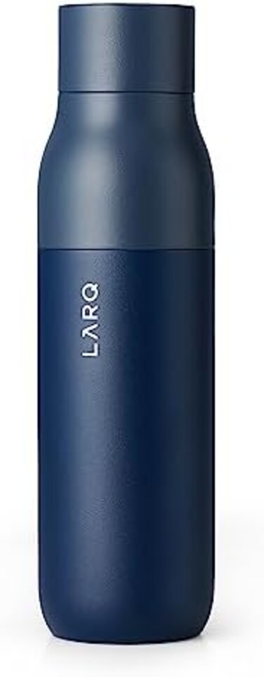 Larq Bottle - Self-Cleaning And Insulated Stainless Steel Water Bottle With Award-Winning Design And UV Water Sanitizer 17Oz Monaco Blue