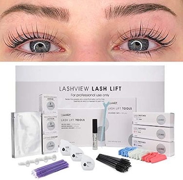 مجموعة Lashview Lash Lift، مجموعة تجعيد الرموش الاحترافية، مجموعة سائلة، شبه دائمة، تجعيد الشعر، مجموعة تمديد رفع الرموش