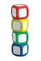 Learning Advantage Inc Write-On Wipe-Off Dice Set, Assorted Colors, Set Of 4