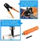 Leatbuy Network Crimp Tool Kit For Rj45/Rj11/Rj12/Cat5/Cat6/Cat5E/8P, Professional Crimper Connector Stripper Cutter, Computer Maintenance Lan Cable Pliers R Soldering Iron Set(Orange)