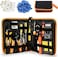 Leatbuy Network Crimp Tool Kit For Rj45/Rj11/Rj12/Cat5/Cat6/Cat5E/8P, Professional Crimper Connector Stripper Cutter, Computer Maintenance Lan Cable Pliers R Soldering Iron Set(Orange)