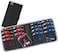 Lewis N. Clark Am/Pm Folding Pill Organizer + Supplement Case For Otc Medicine, Black, 1 Count (Pack Of 1), 16 Slot