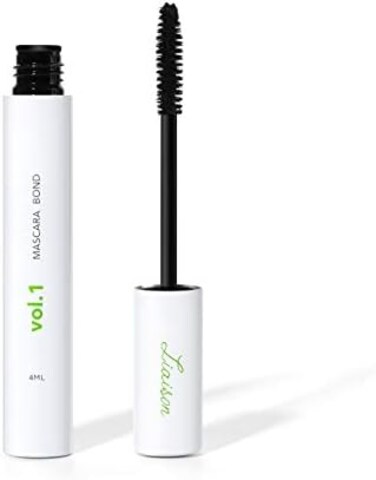 Liaison Mascara Bond (4ml) Mascara Volume And Length - Peptide Growth Complex - Volumizing &amp; Lengthening Mascara For Lashes - No Glue Eye Mascara - Mascara With Lash Growth Serum - Long Lashes Mascara