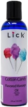 Cotton Candy Flavored Massage Oil With Vitamin E, Vegan Edible Body Massage Oil For Women And Men With Sweet Almond Oil And Fractionated Coconut Oil, Relaxing And Non Sticky Full Body Massages 4 Oz