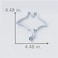 Liliao Manta Cookie Cutter - 4.5 X 4.5 Inches - Stainless Steel
