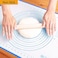 Limnuo Silicone Pastry Mat Extra Thick Non Stick Baking Mat, Fondant Mat, Counter Mat, Dough Rolling Mat, Oven Liner, Pie Crust Mat (16''(W)*20''(L), Blue)