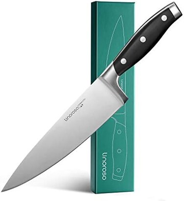 Linoroso Chef Knife - Professional Pro Kitchen Knife 8 Inch Chef's Knives, German High Carbon Stainless Steel Ultra Sharp Cooking Knife With Full Tang Ergonomic Handle - Classic Series