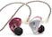 Linsoul Kz Zsx 5Ba+1Dd 6 Driver Hybrid In-Ear Hifi Earphones With Zinc Alloy Faceplate, 0.75mm 2 Pin Detachable Cable For Audiophile Musician (Without Mic, Purple-Zsx)