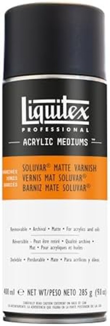 Liquitex Professional Soluvar Matte Varnish, 295G (10.4-Oz), Aerosol Spray