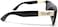 91156 Black Sunglasses, Authentic Gangster Squared Flat Top Ivory Arms Shades