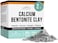 Calcium Bentonite Clay Healing Powder - Pure Pharmaceutical, Better Than Food Grade - Face, Body &amp; Hair Detox Mask, For Internal Use, Natural Mud Masks, Deep Pore Cleansing For Health &amp; Beauty