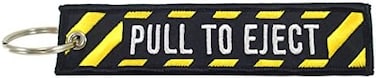 Pull To Eject, Embroidered Key Chain