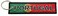 Portugal Flag Key Chain, 100% Embroidered