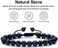 Bracelets For Men Christmas Gifts - 8mm Natural Tiger Eye, Matte Agate, Lava Rock Bracelets Set For Men, Birthday Christmas Gifts For Dad Grandpa Boyfriend HUSBand Son Brother