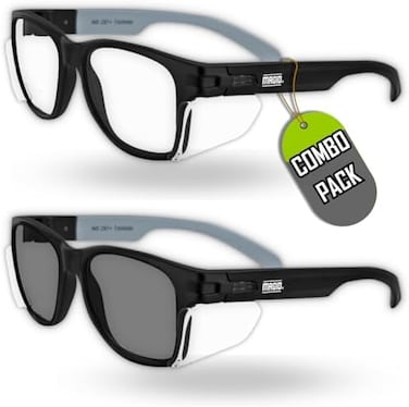 قفاز Magid & Safety Y50Bkafa Iconic Y50 Design Series نظارات مع دروع جانبية، أداء Ansi Z87+، مقاوم للضباب، زوجان Y50Bkafcgydp 2