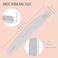 Zebra Nail File Washable Double Sided Emery Board 10 Pieces 100 180 Grit