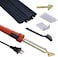 Plastic Welding Kit With Plastic Welder, Rods, Reinforcing Mesh, Hot Iron Stand, And Wire Brush - Plastic Bumper Repair Kit DIY Arts, Crafts &amp; Professional Surface Repair, Portable 80 Watt