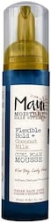 Maui Moisture Flexible Hold + Coconut Milk Curl Foam Mousse, For Curly Hair Styling, No Drying Alcohols, Parabens Or Silicone, 8.5Oz
