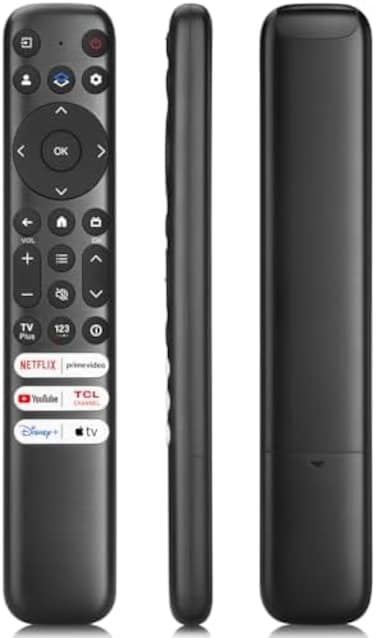 جهاز تحكم عن بعد بديل لجهاز Tcl-Google-Tv-Remote، متوافق مع Tcl Q550G Q650G Q670G Q750G Qm850G S370G S450G S470G S550G Fhd Hdr LED UHD Qled أجهزة التلفاز الذكية.