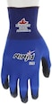Memphis Gloves Mcr Safety Large Ninja Lite 18 Gauge Black Latex Free Polyurethane Palm And Fingertips Coated Work Gloves With Blue Athletic Grade Nylon Liner And Knit Wrist (N9696L)
