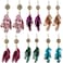 6 Pairs Women Faux Feather Earrings Dream Catcher Earring Bohemian Fringe Tassel Long Drop Dangle Earrings Set With Design For Women