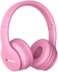 Midola Kids Headphones Bluetooth 5.3 Wireless 60H Play Time Volume Limit 85/110Db Over Ear Foldable Protection Headset/Wired Aux Cord Mic For Children Boy Girl Travel School Phone Pad Tablet Pink