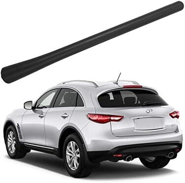 هوائي مطاطي لسيارة Infiniti Qx50 Qx60 Qx70 (2014-2017)، Infiniti Fx50 (2011-2013) - مقاوم لغسيل السيارة مقاس 7 بوصات، استبدال سارية هوائي لفائف النحاس الداخلي