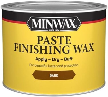 Minwax 786004444 شمع اللمسات النهائية، 1 رطل (عبوة من 1)، داكن، 16 أونصة