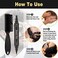Beard Pencil Filler Kit - 4 Tip Pen And Brush For Men, Facial Hair Enhancer And Mustache Shaper (2 Black Pens)
