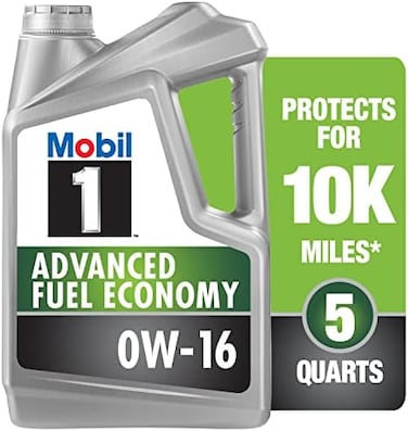 Mobil 1 Advanced Fuel Economy Full Synthetic Motor Oil 0W-16, 5 Quart