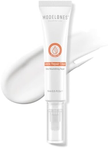 Modelones Cuticle Cream, Ultra-Hydrating Nail Care For Damaged Nails Organic Jojoba Oil Vitamin E, Cuticle Non-Greasy Dry Cracked Cuticles 15ml