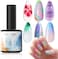 Blooming Gel Nail Polish, 15ml Clear Marble Nail Design Kit, Nail Art Accessories For Spreading Effects, Floral Print, Watercolor Design