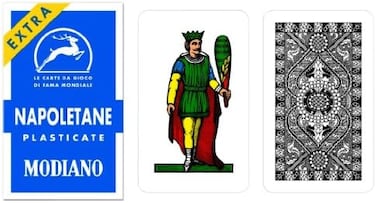 Modiano Napoletane 97/31 Regional Italian Playing Cards. Authentic Italian Deck.