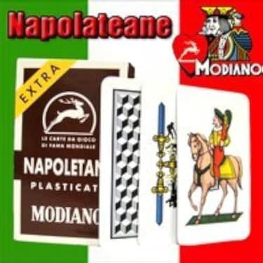Modiano Napoletane 97/38 Regional Italian Playing Cards. Authentic Italian Deck.
