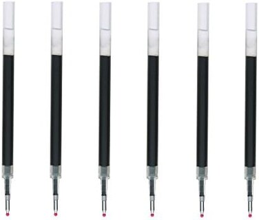 Muji Moma Smooth Writing Gel Ink Ballpoint Pen Refills, Black 0.5 mm, 6 Pack (Japan Import)