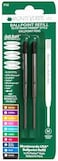 Monteverde Ballpoint Refill To Fit Parker Ballpoint Pens, Medium Point, Soft Roll, Black, 2 Per Pack (P132Bk)