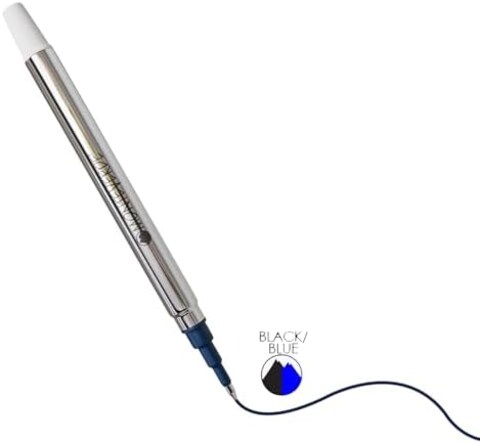 إعادة تعبئة كرة دوارة Monteverde لتناسب أقلام Sheaffer Rollerball، نقطة دقيقة، أزرق أسود، 2 في كل عبوة (S222Bb)