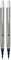 إعادة تعبئة كرة دوارة Monteverde لتناسب أقلام Sheaffer Rollerball، نقطة دقيقة، أزرق أسود، 2 في كل عبوة (S222Bb)