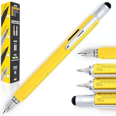 Monteverde Usa One Touch Tool Pen, Fountain Pen, Yellow (Mv35231), Medium