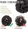 Morica (2 (Natural Black)) - 1Pcs Messy Hair Bun Hair Scrunchies Extension Curly Wavy Messy Synthetic Chignon For Women Updo Hairpiece(Colour:2 )