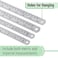 Mr. Pen- Steel Rulers, 4 Pieces (6, 8, 12, 14 Inch) Rulers, Metal Ruler, Stainless Steel Ruler, School Ruler, Ruler Inches And cms, Drawing Ruler, Measuring Ruler, 6 Inch Ruler, 12 Inch Ruler